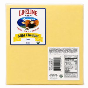 LF4 - Cheddar Mild (O) 5 LB Block PRICE PER POUND