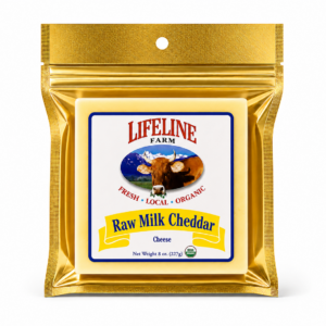LF1 - Cheddar Raw Milk (O) 8 OZ