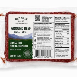 AAAAAAAAAAAAAAAAAAAAAAAOS1 - Old Salt Ground Beef 80/20 – Grain-Finished (Montana Raised & Processed)