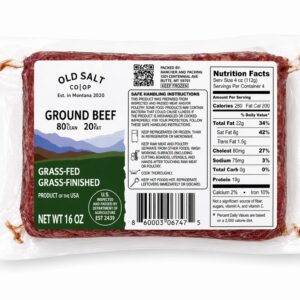 AAAAAAAAAAAAAAAAAAAAAAAOS1 - Old Salt Ground Beef 80/20 – Grass-Finished (Montana Raised & Processed)